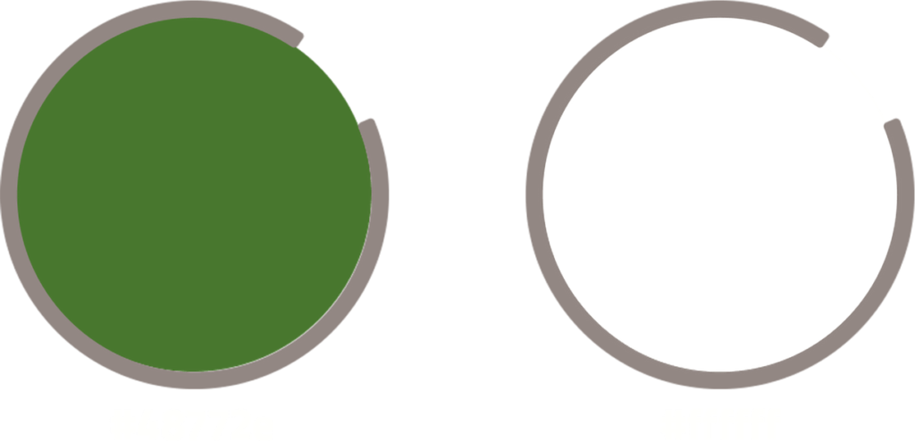 Farben des Corporate Design. Es werden die Hauptfarben Grün und Weiß gezeigt mit jeweiligen HEX-Code.