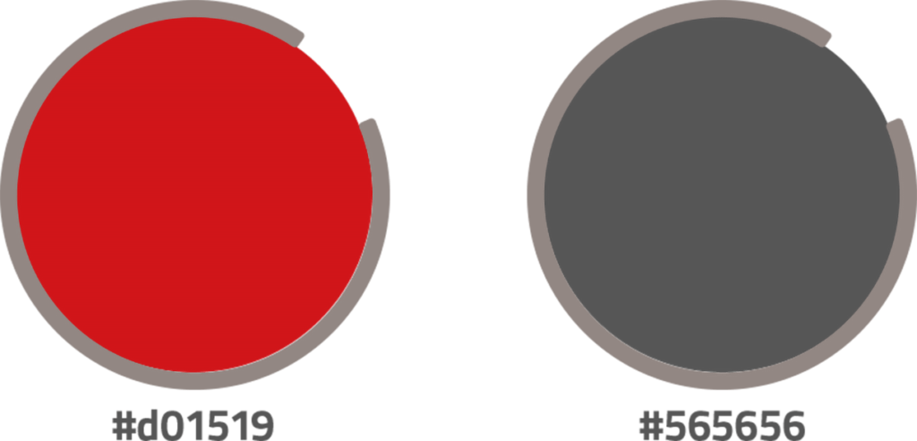 Farben für Daniel Schreyer: rot und grau mit Hex-code