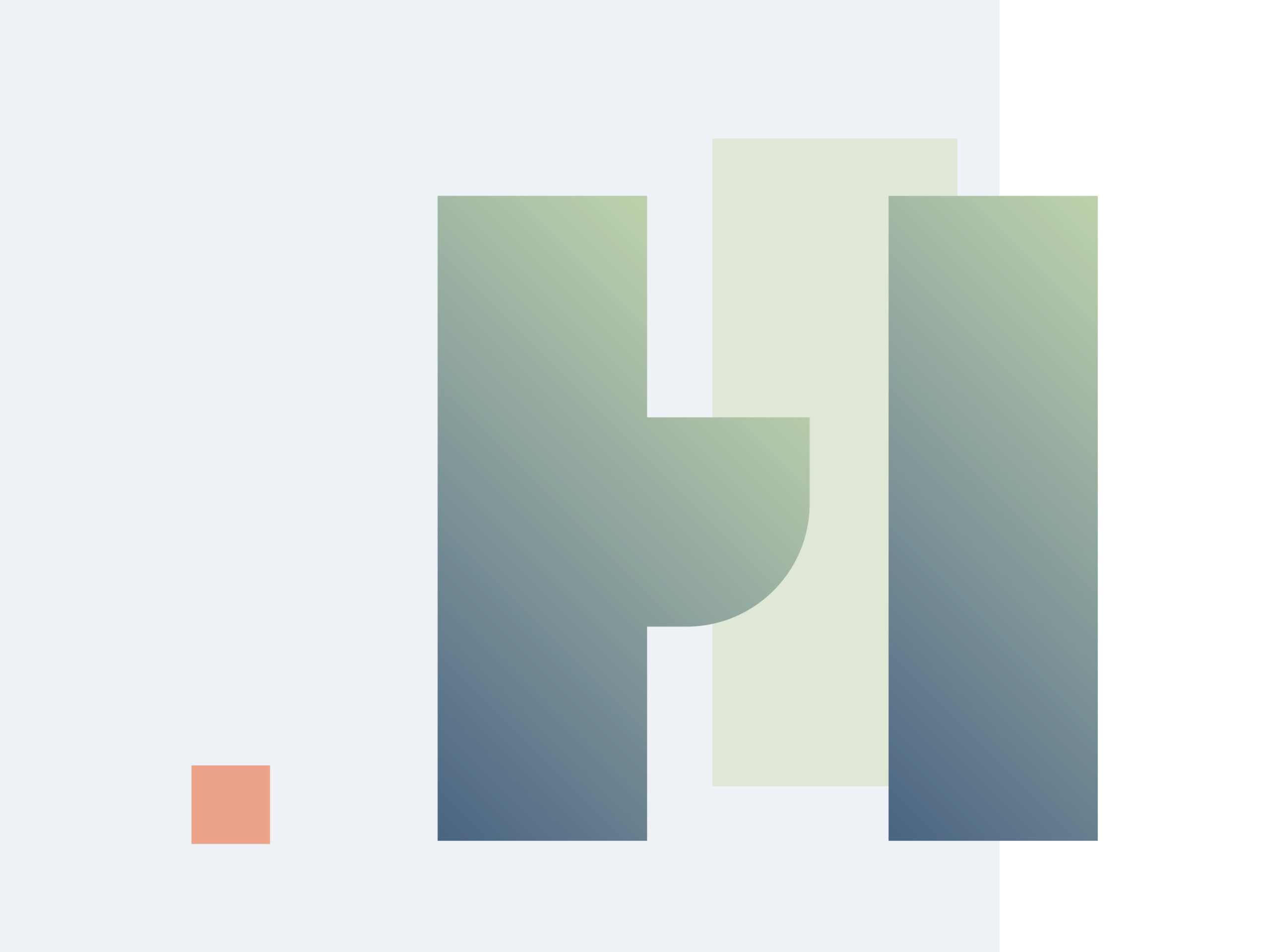 Das Kachelbild für den Bürgerdialog Hirmerei Wohnkarree München besteht aus der Bildmarke des Wohnkarree. Das Logo selbst ist ein dekonstruiertes „H“.