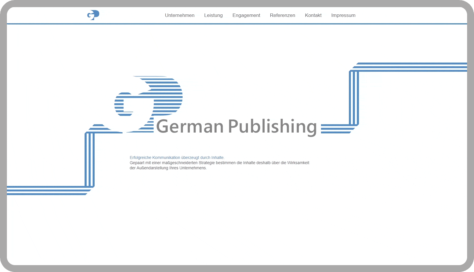 Das Screenvideo zeigt die responsive Webseite für die Kommunikationsagentur German-Publishing München, Garmisch-Patenkirchen. Die Webseite wurde auf dem Content-Managementsystem Wordpress und den Programmiersprachen PHP, Javascript, HTML, CSS realisiert.
