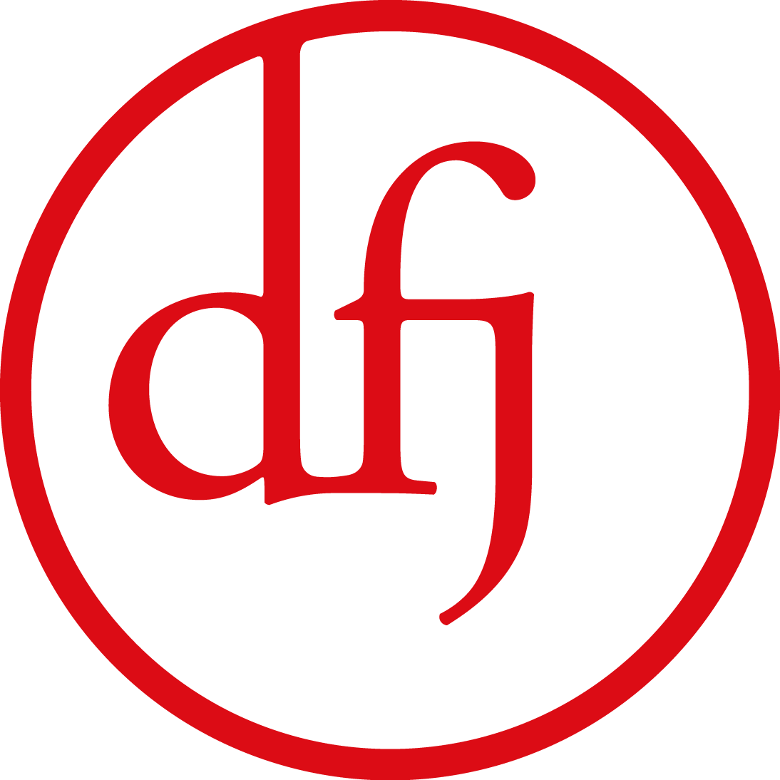Logo des dfj ohne subtitle in rot