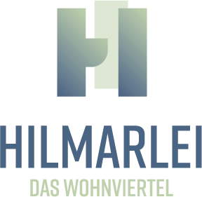 Finales Logo für den Bürgerdialog und Wohnungsbau Hirmerei Wohnkarree aus München die Bildmarke ist ein dekonstruiertes „H“.